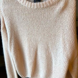 Dusty mink cropped sweater